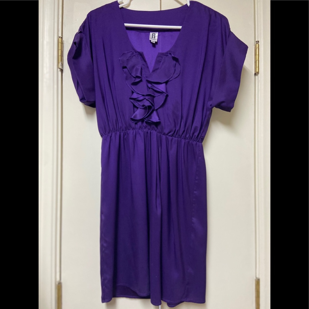 Plum mini dress
